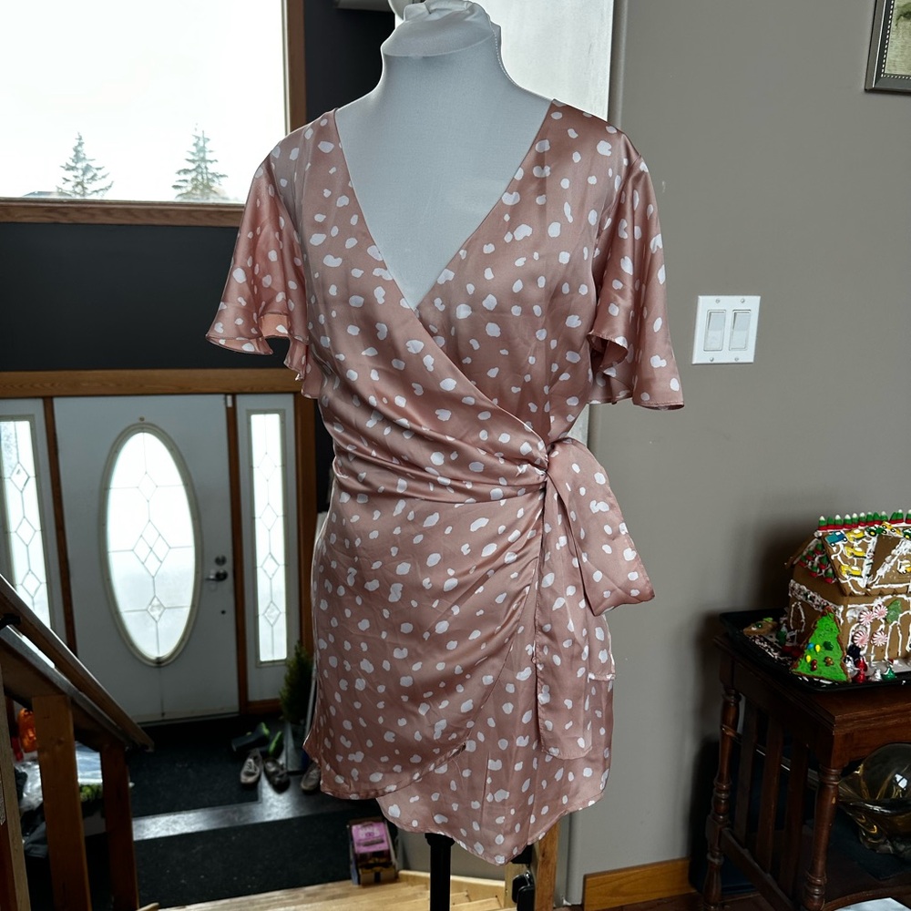 Dress Forum Wrap Dress in Pink